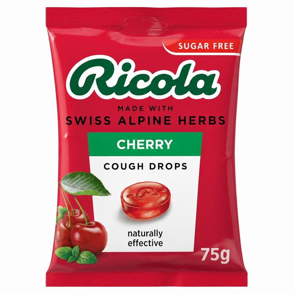 Ricola Sugar Free Cherry Cough Drops 70g
