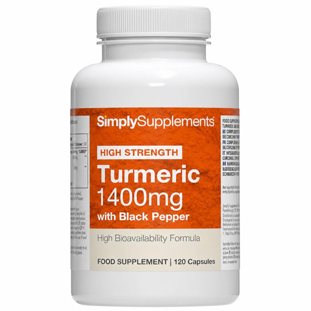 Turmeric 1400mg with Black Pepper - 120 Capsules