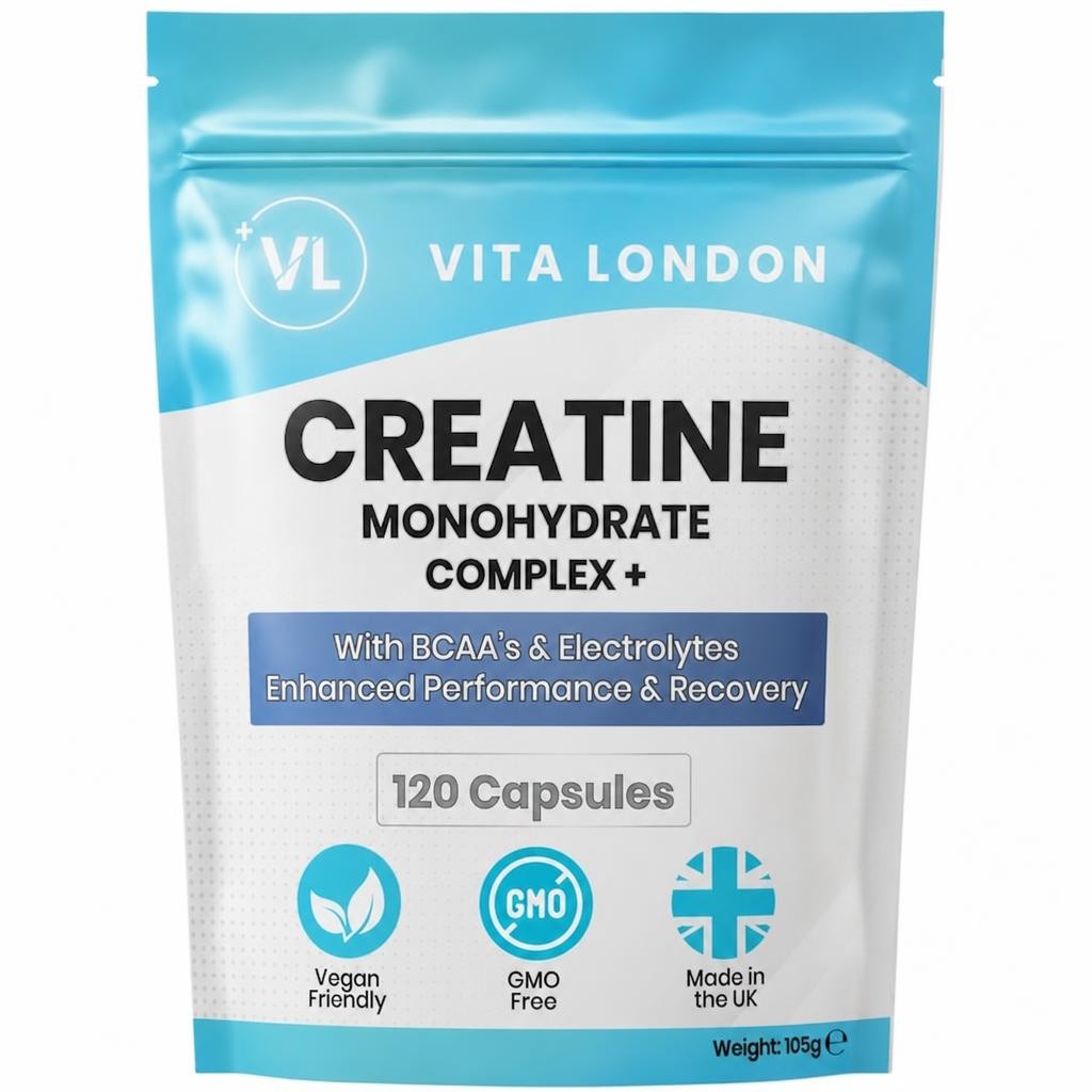 Creatine Monohydrate Complex Capsules + BCAAs & Electrolytes - 2000mg - 120 Capsules