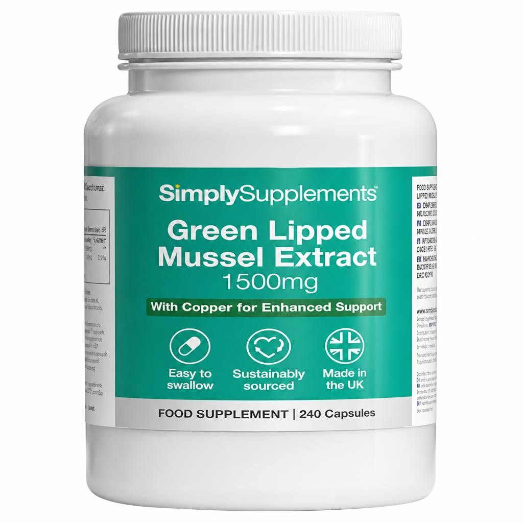 Green Lipped Mussel Extract 1500mg - 240 Capsules