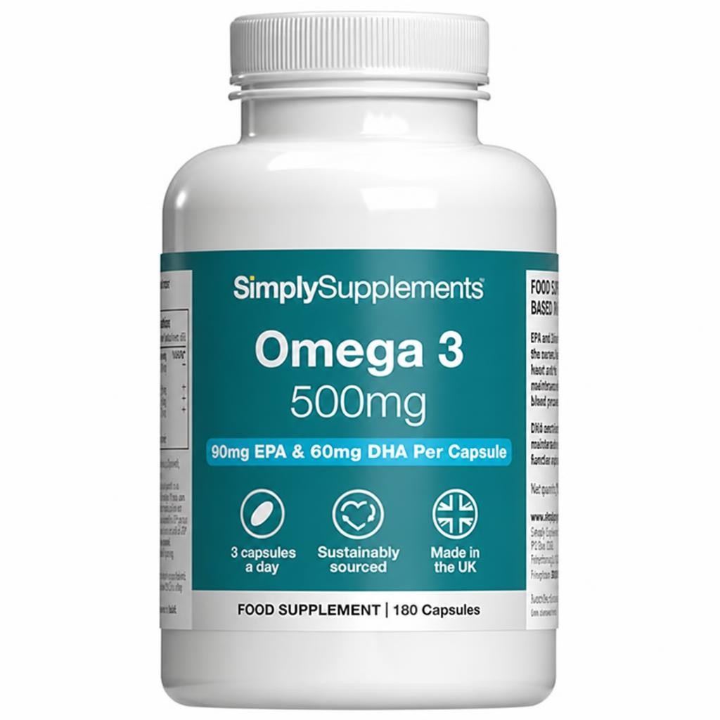Omega 3 500mg - 180 Capsules