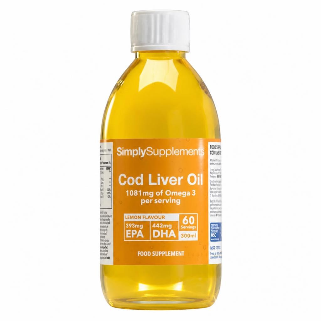Cod Liver Oil Liquid - 300ml - 60 Servings