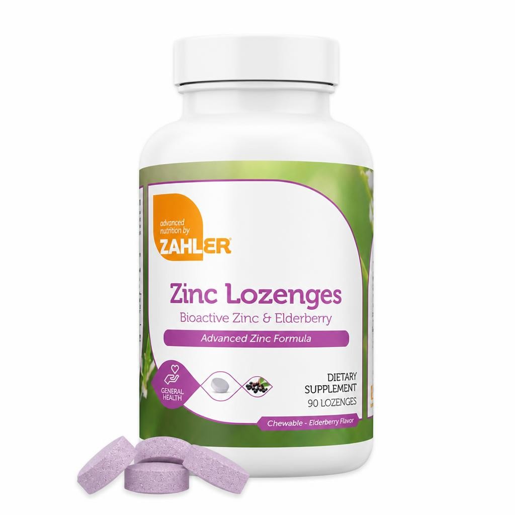 Elderberry Zinc Lozenges, Immune Support, Elderberry Flavour, 90c
