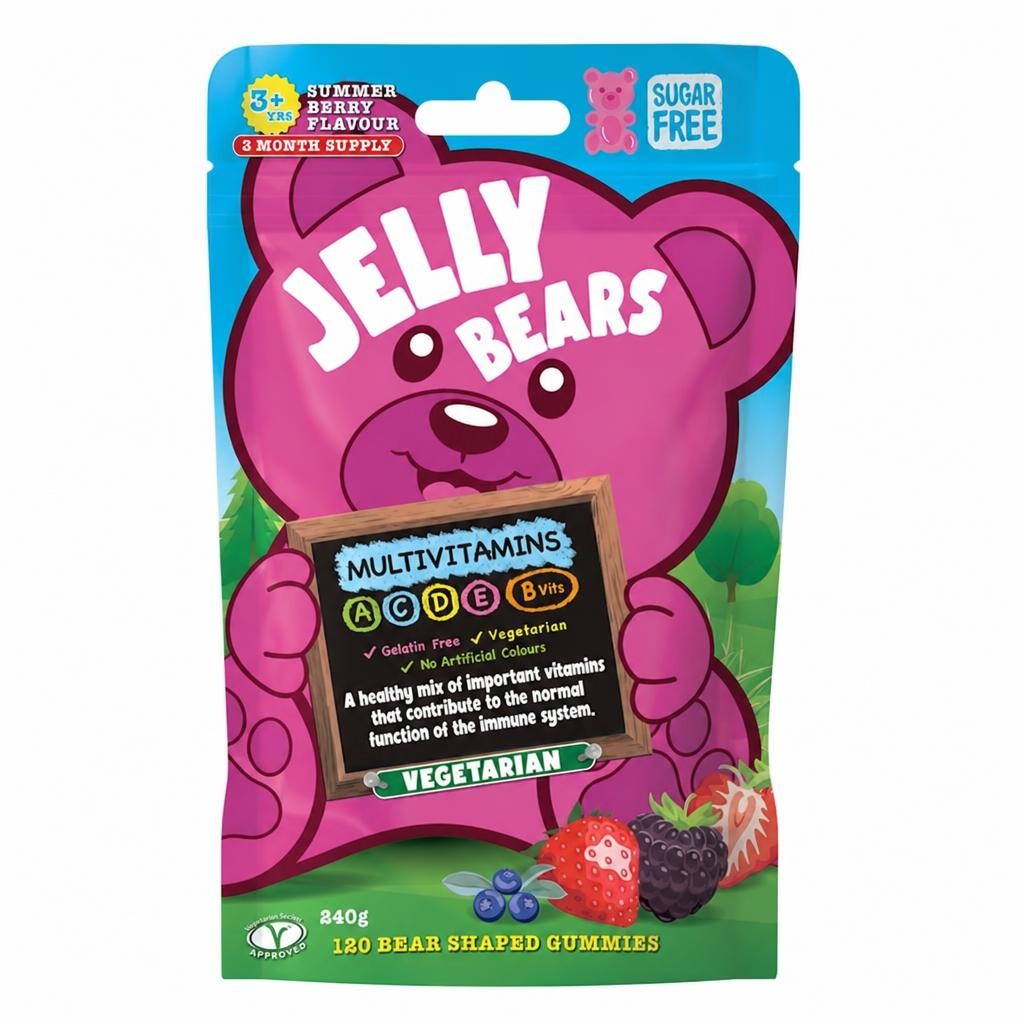 Jelly Bears Multivitamin - Pouch (120 BEARS)