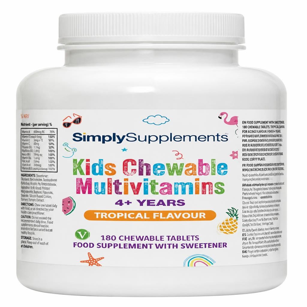 Children's Chewable Multivitamins - Tropical Flavour - 180 Chewable Tablets