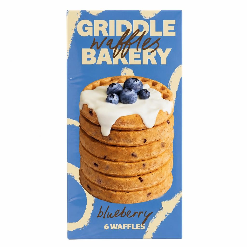 Griddle Frozen 6 Wholegrain Blueberry Waffles