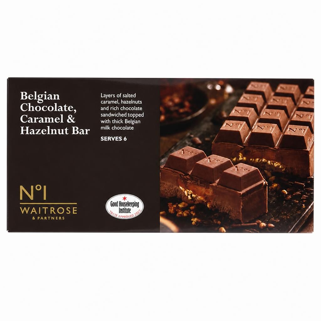 No.1 Frozen Belgian Chocolate, Caramel & Hazelnut Bar