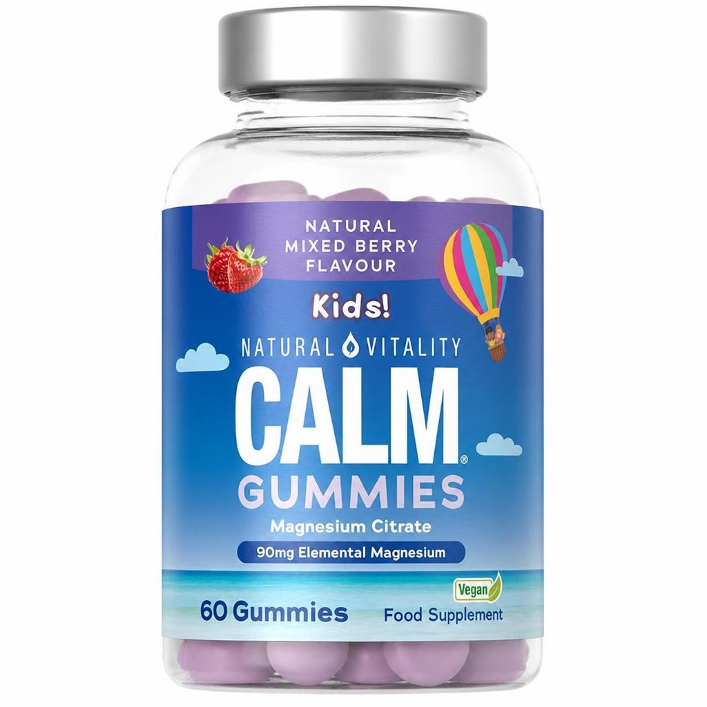 Natural Vitality CALM Magnesium Gummies for Kids | 60 Count