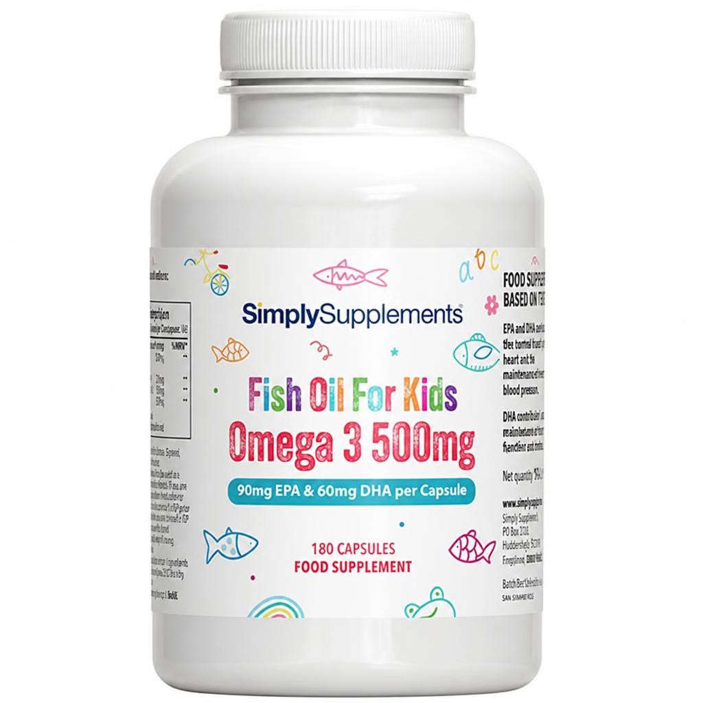 Omega 3 for Kids 500mg - 180 Capsules