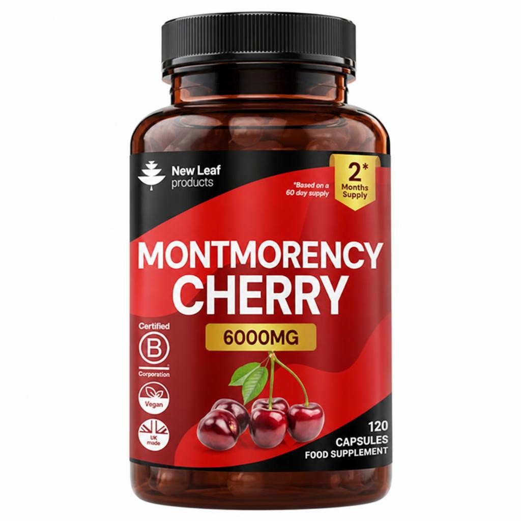 Montmorency Cherry 6000mg Extract - 120 High Strength Capsules