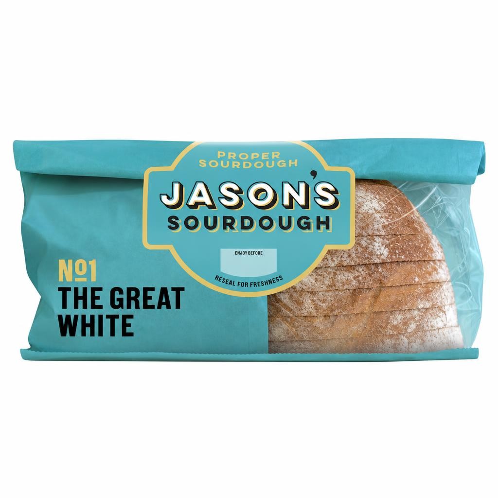 Jason's Recipe No 01 The Great White Straight Up Sourdough Loaf 450g