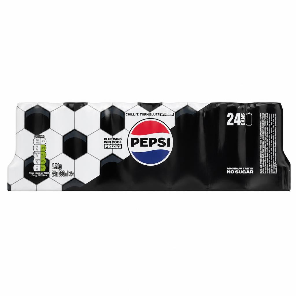 Pepsi Max No Sugar Cola Cans 24x330ml