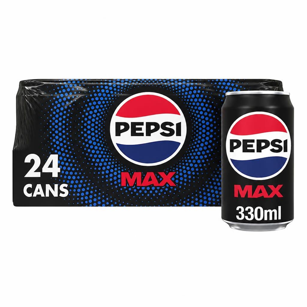 Pepsi Max No Sugar Cola Cans 24x330ml