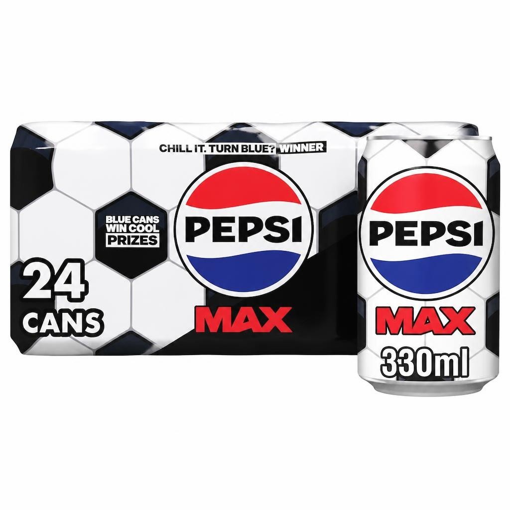 Pepsi Max No Sugar Cola Cans 24x330ml