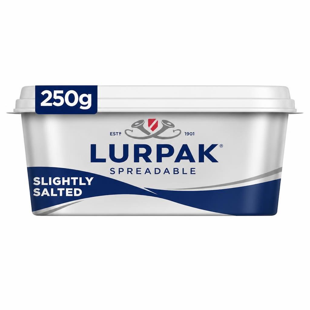 Lurpak Slightly Salted Spreadable Blend of Butter and Rapeseed Oil 250g