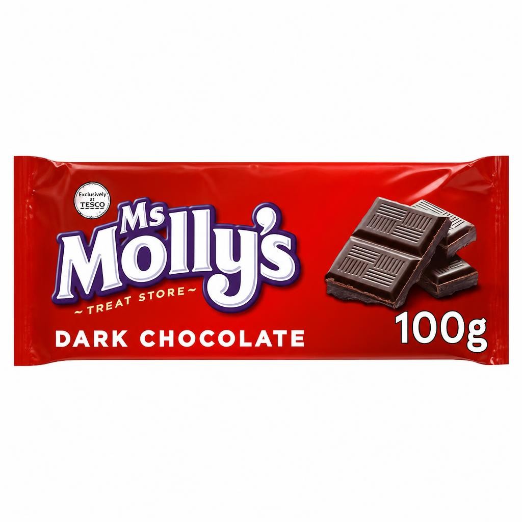 Ms Molly's Dark Chocolate Bar 100G