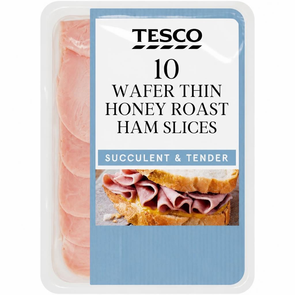 Tesco Wafer Thin Honey Roast Ham Slices 125g