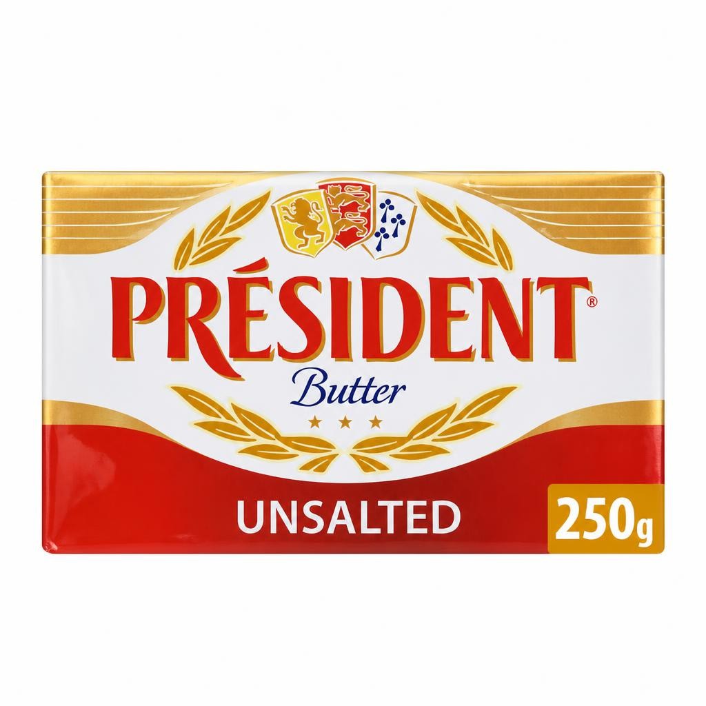 Président French Unsalted Block Butter 250g