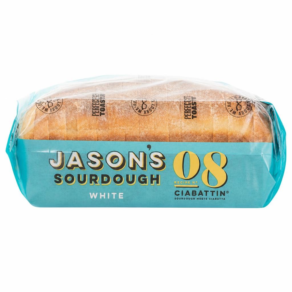 Jason's White Ciabattin Sourdough 900g
