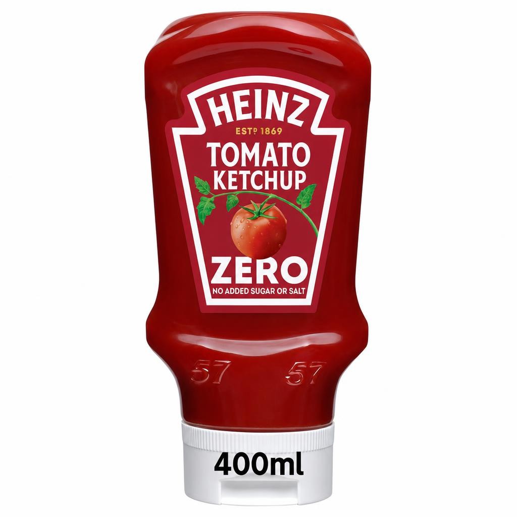 Heinz Tomato Ketchup Zero Added Sugar & Salt 425g
