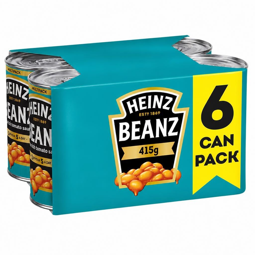 Heinz Baked Beans In Tomato Sauce 6 X 415G