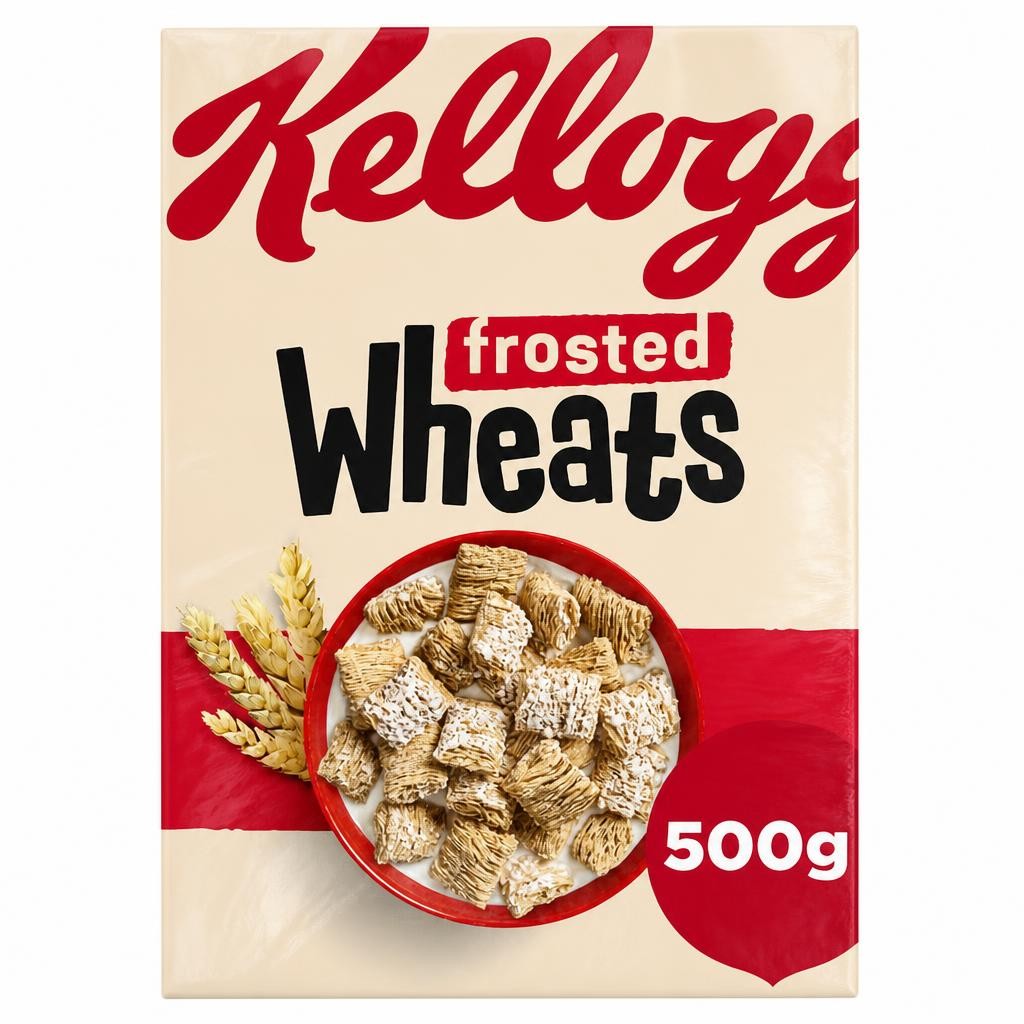 Kellogg's Wheats Frosted Breakfast Cereal 500g