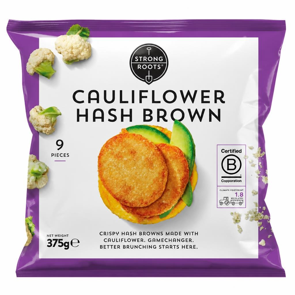 Strong Roots Cauliflower Hash Brown 375g