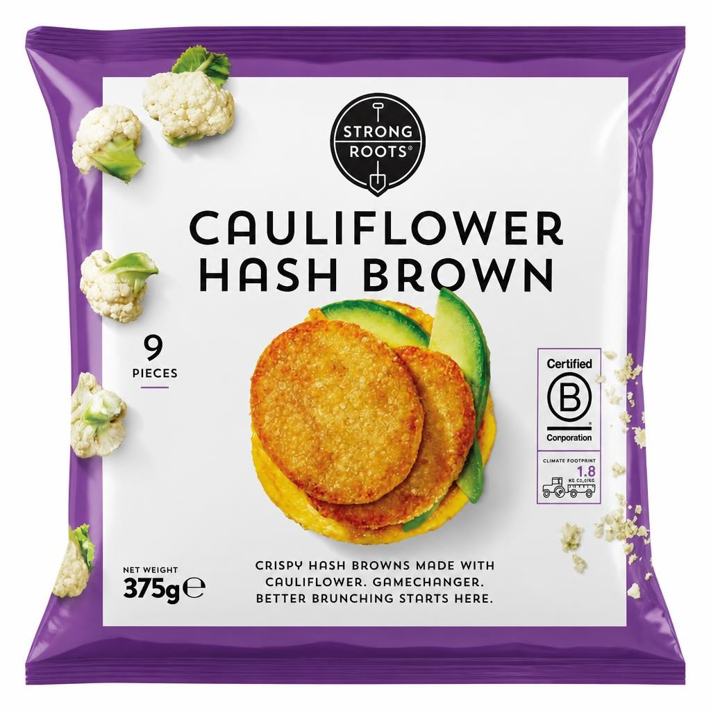 Strong Roots Cauliflower Hash Brown 375g