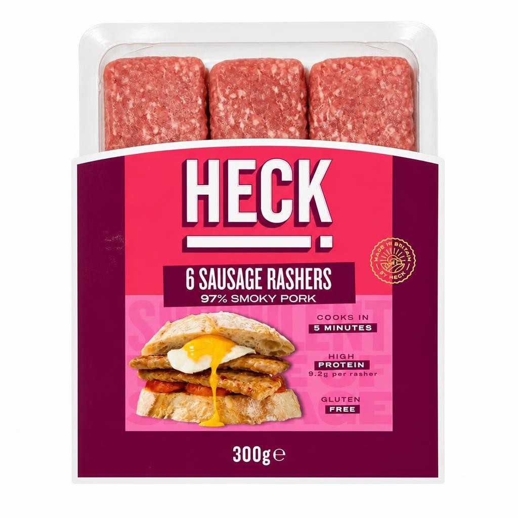 Heck 6 Smoky Pork Sausage Rashers 300g