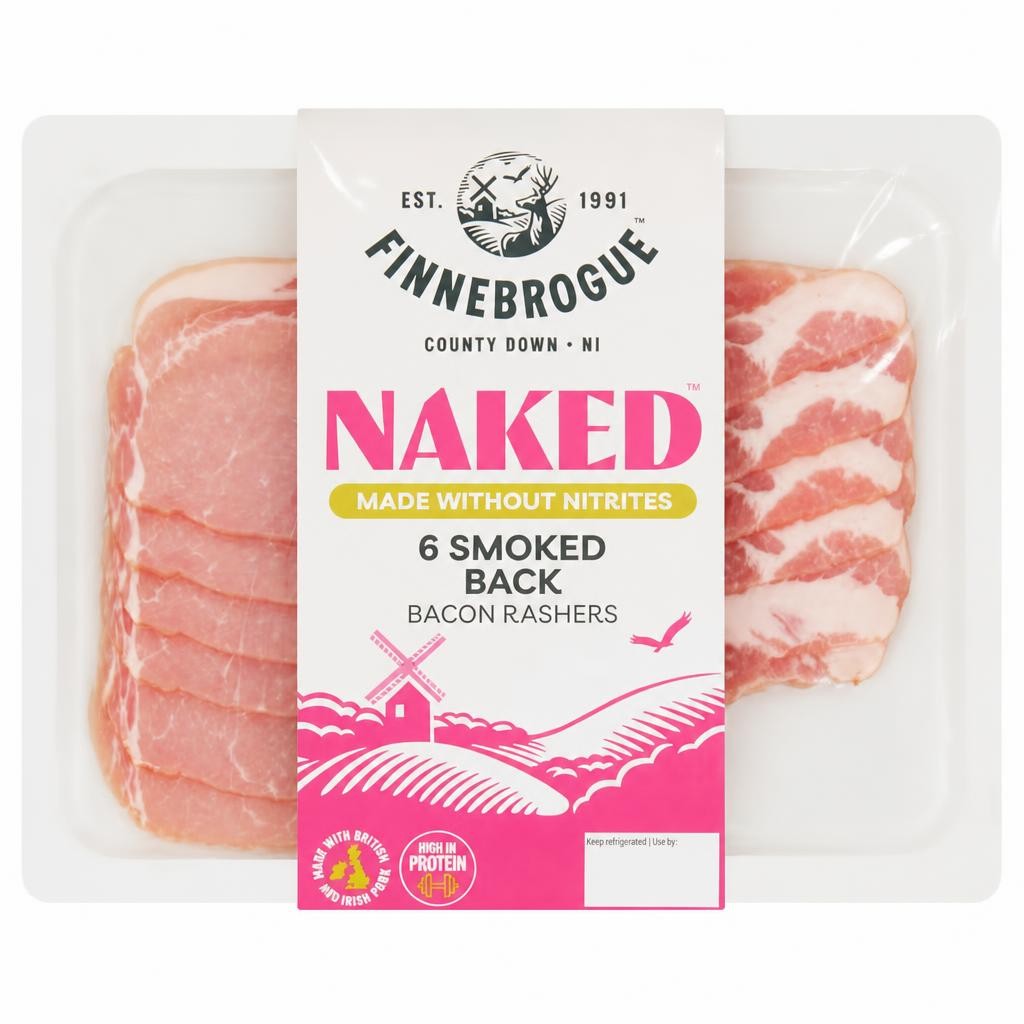 Finne Brogue Naked 6 Smoked Back Bacon 200G