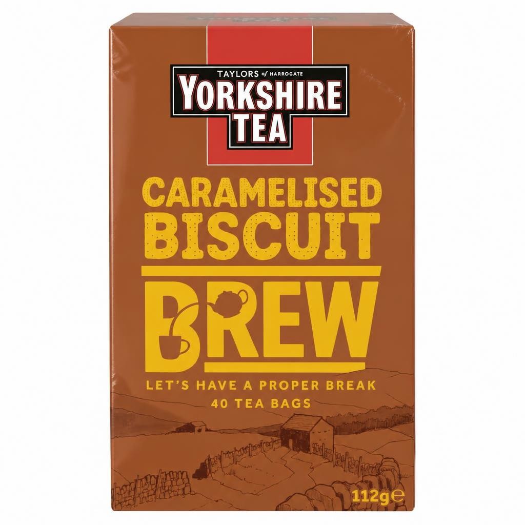 Yorkshire Tea Caramelised Biscuit Brew 40 Tea Bags 112g