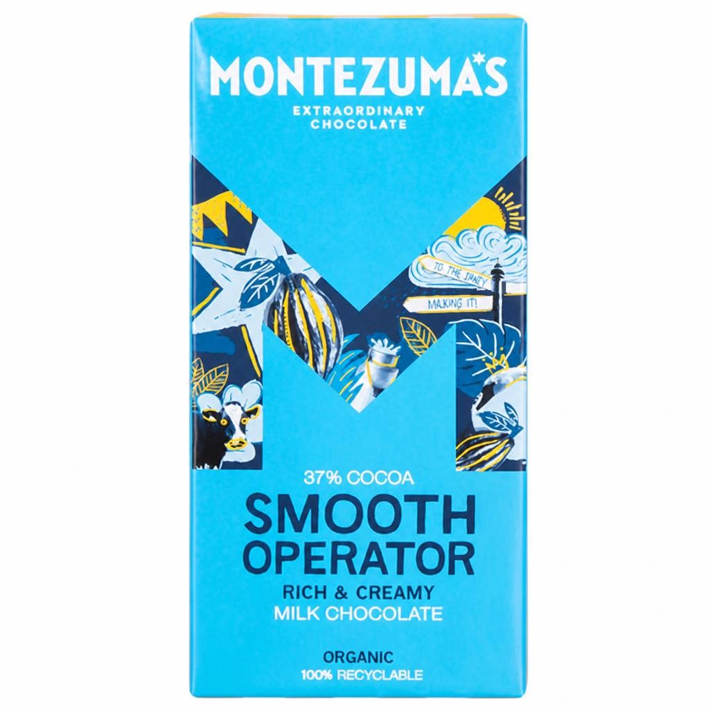 Organic 37% Cocoa Smooth Milk Chocolate 90g (Montezuma's)