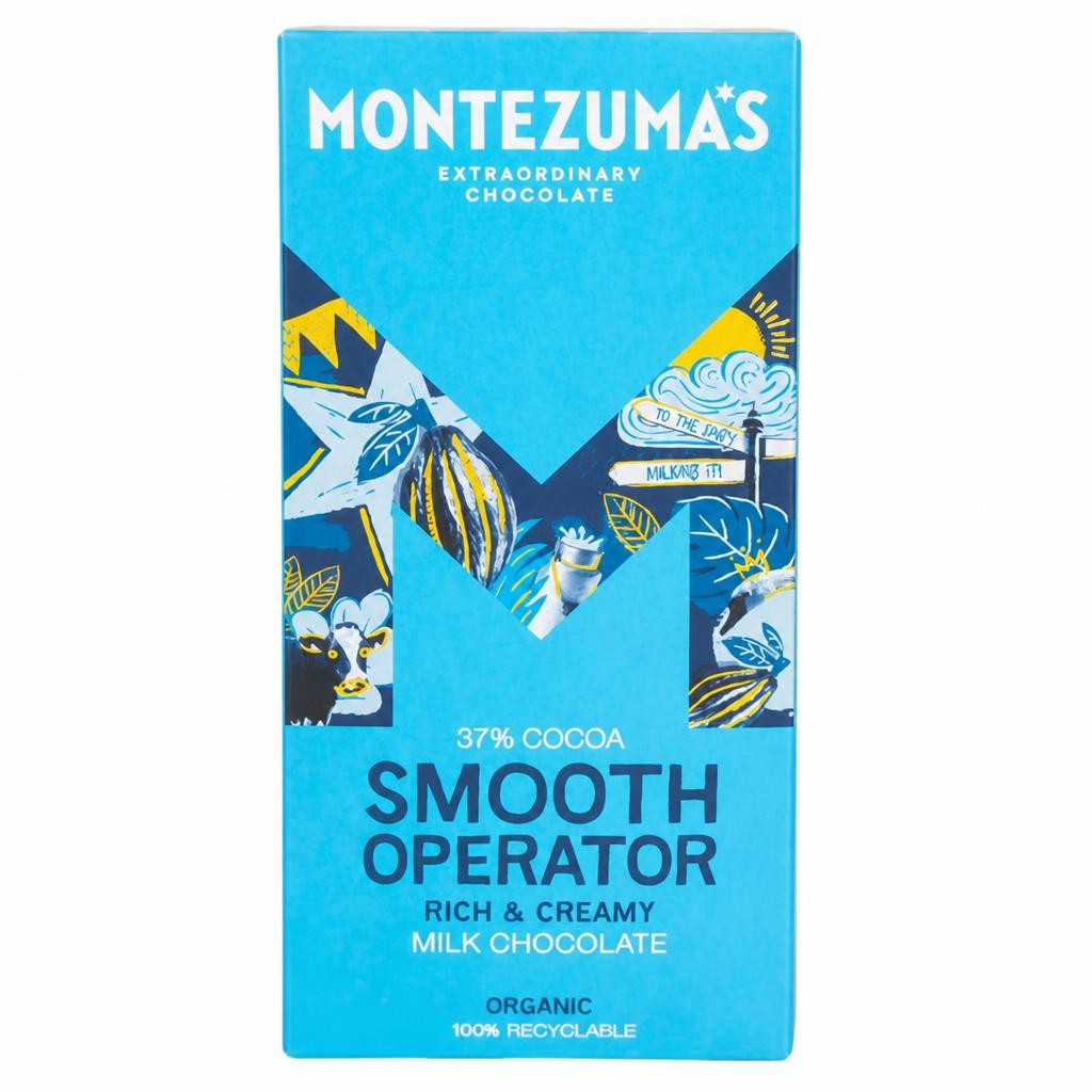 Organic 37% Cocoa Smooth Milk Chocolate 90g (Montezuma's)