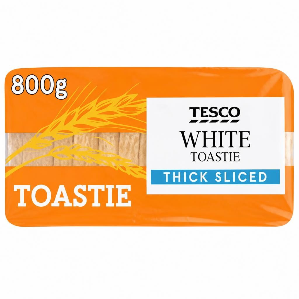 Tesco White Toastie Bread Thick Sliced 800g