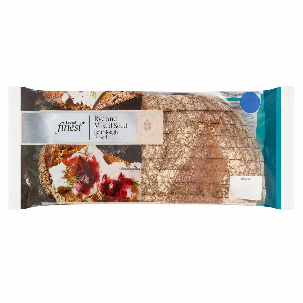 Tesco Finest Rye & Mixed Seed Sourdough loaf 400G