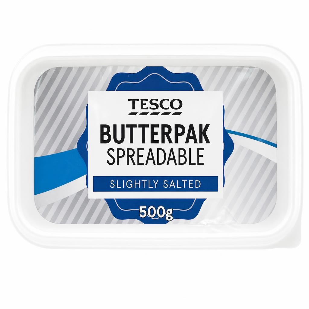 Tesco Butterpak Spreadable - Slightly Salted 500g