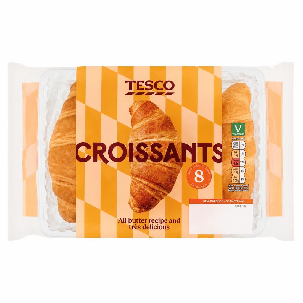 Tesco All Butter Croissants 8 Pack