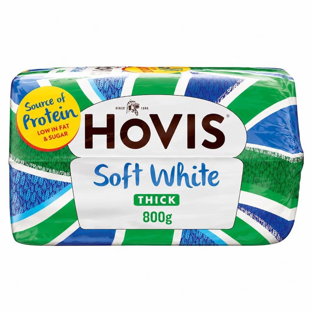 Hovis Soft White Thick Sliced Bread 800g