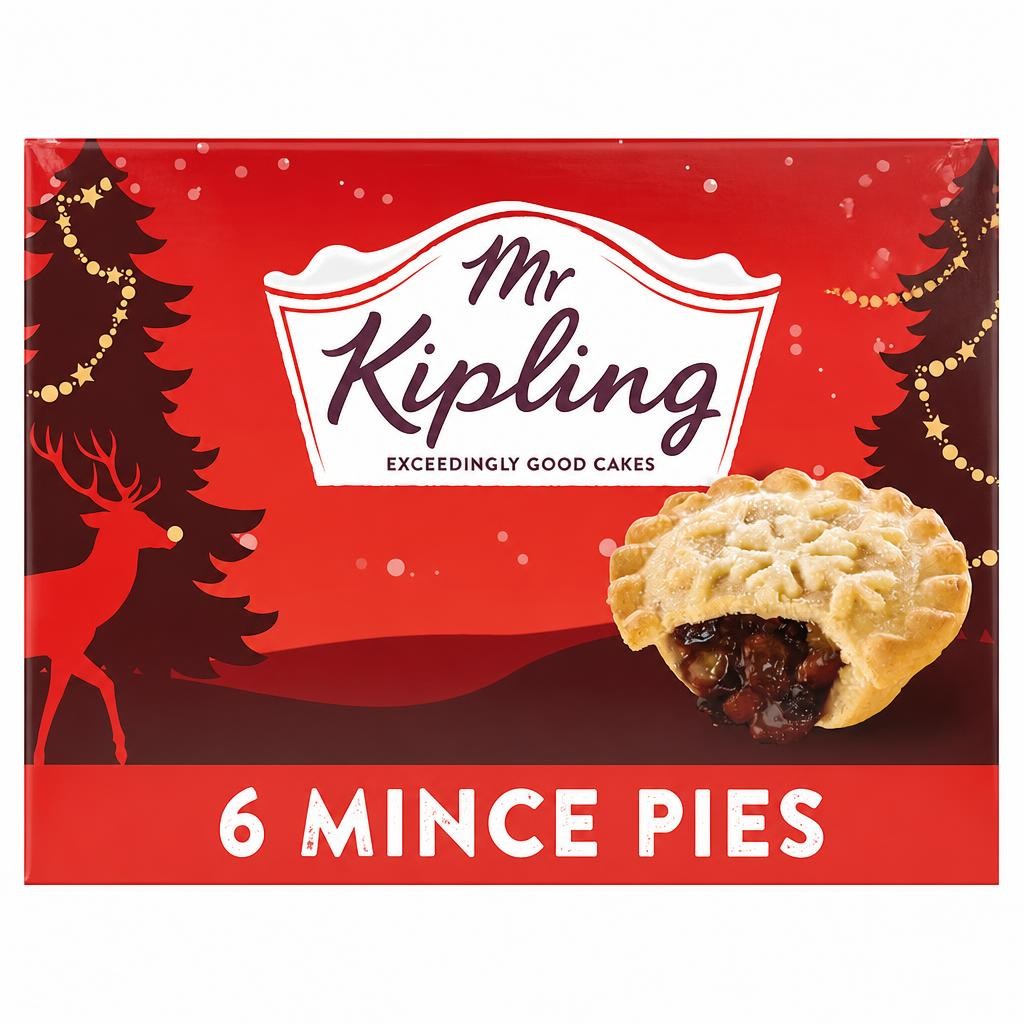 Mr Kipling 6 Snowflake Mince Pies