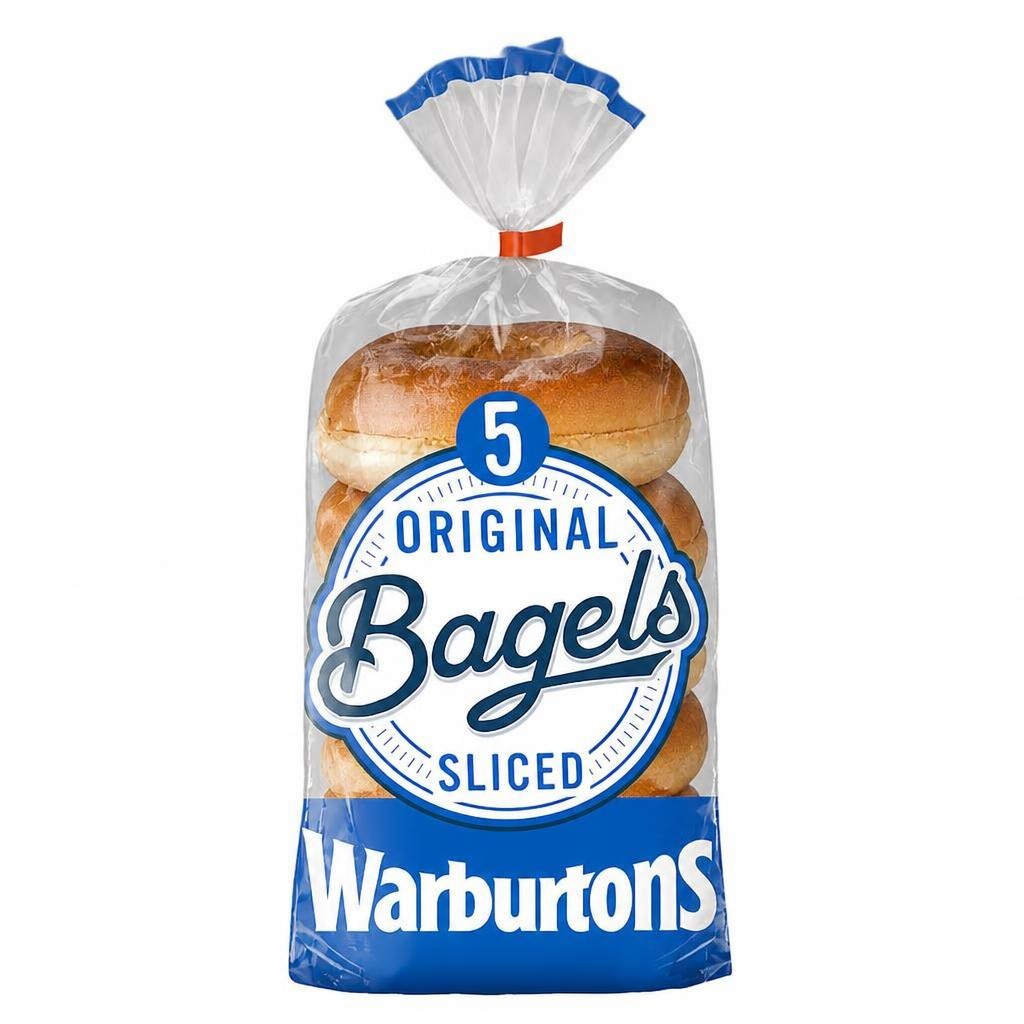 Warburtons Soft & Sliced Original Bagels 5 Pack