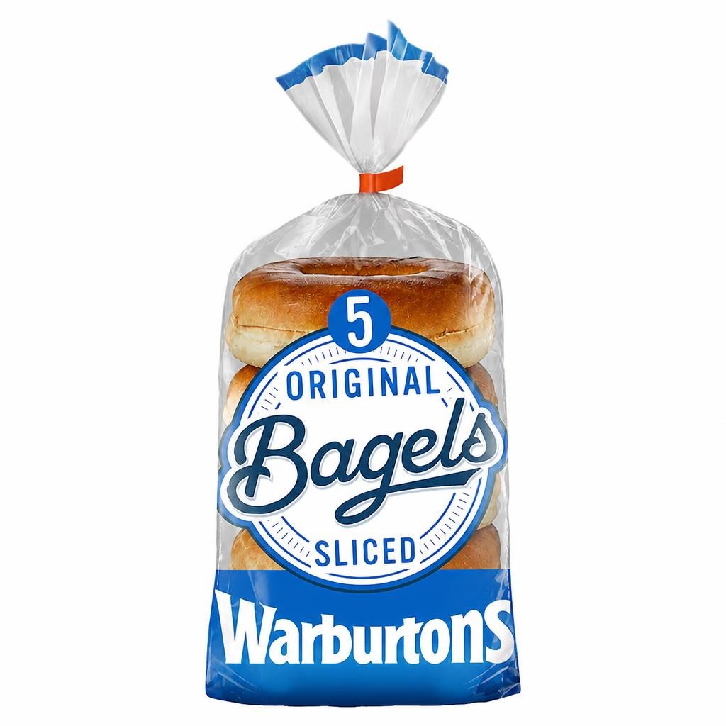 Warburtons Soft & Sliced Original Bagels 5 Pack