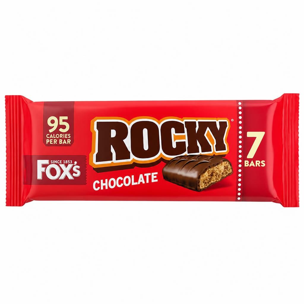 Fox's Rocky Milk Chocolate Biscuit Bars Multipack, 7 Pack 133g
