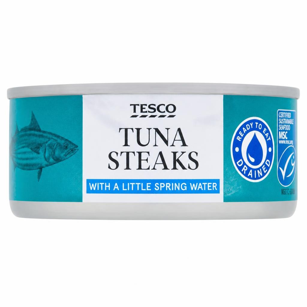 Tesco Tuna Steaks with a Little Spring Water 110g