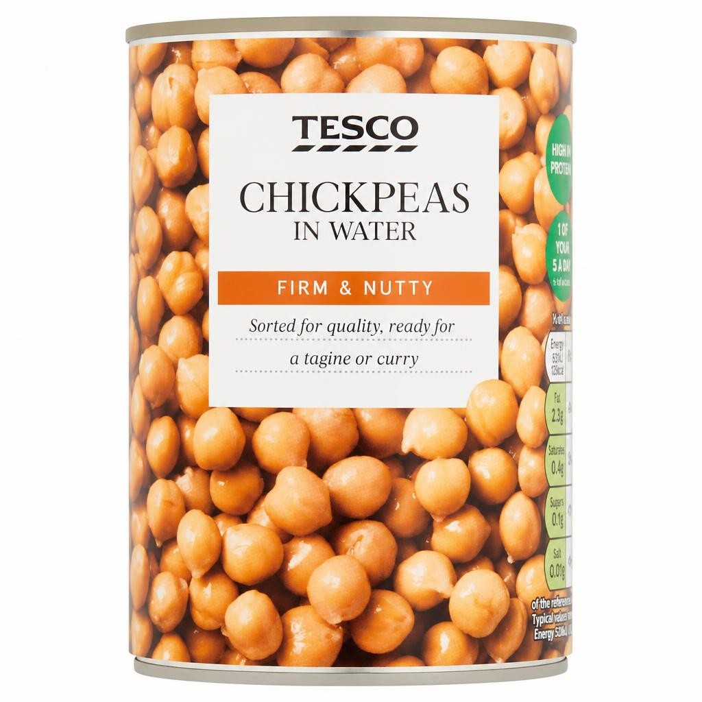 Tesco Chickpeas In Water 400G