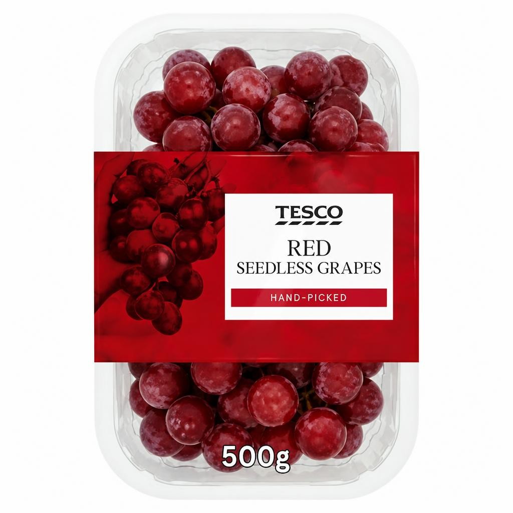 Tesco Red Seedless Grapes 500G