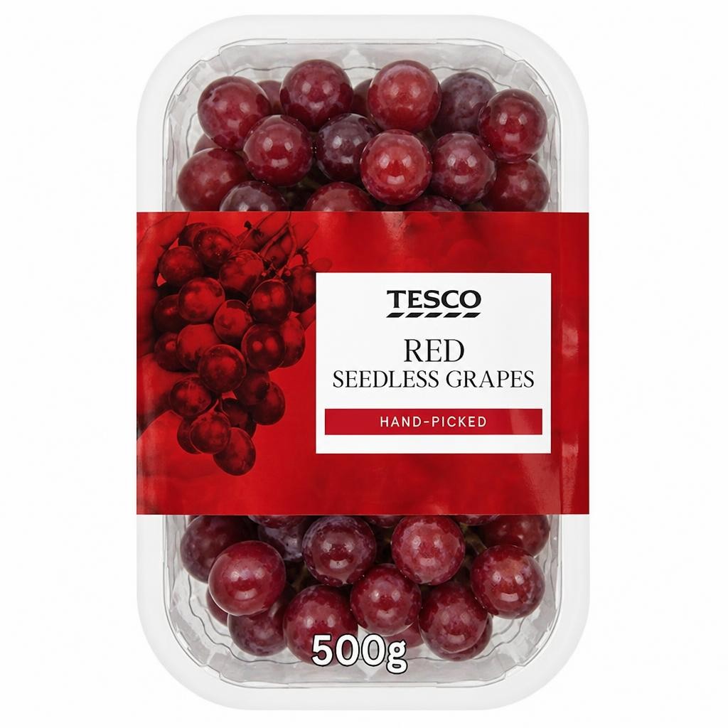 Tesco Red Seedless Grapes 500G