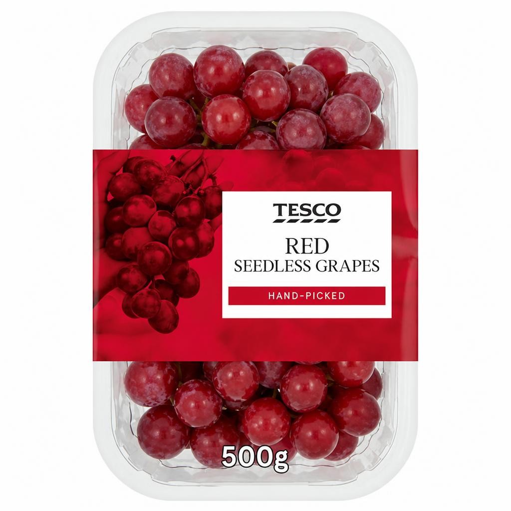 Tesco Red Seedless Grapes 500G