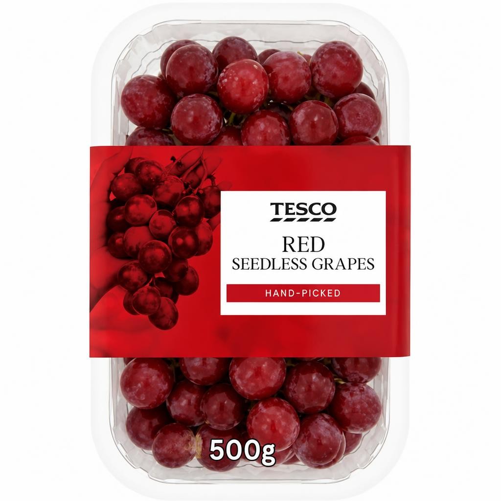 Tesco Red Seedless Grapes 500G