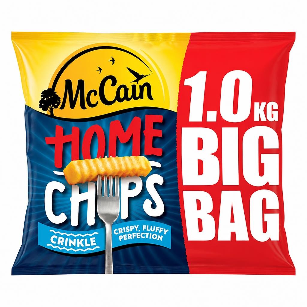 McCain Home Chips Crinkle Cut 1.6kg
