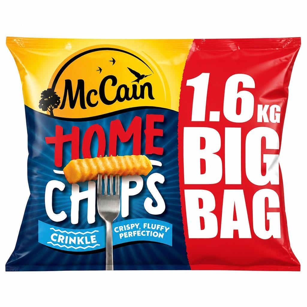 McCain Home Chips Crinkle Cut 1.6kg